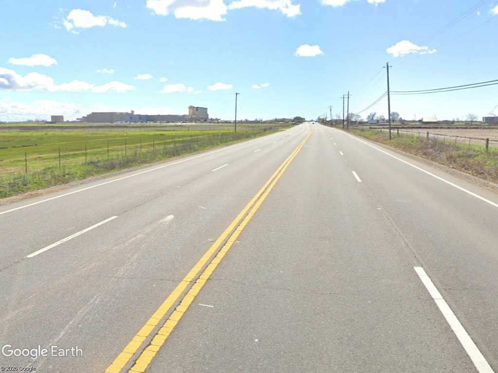 Forty Mile Road facing south